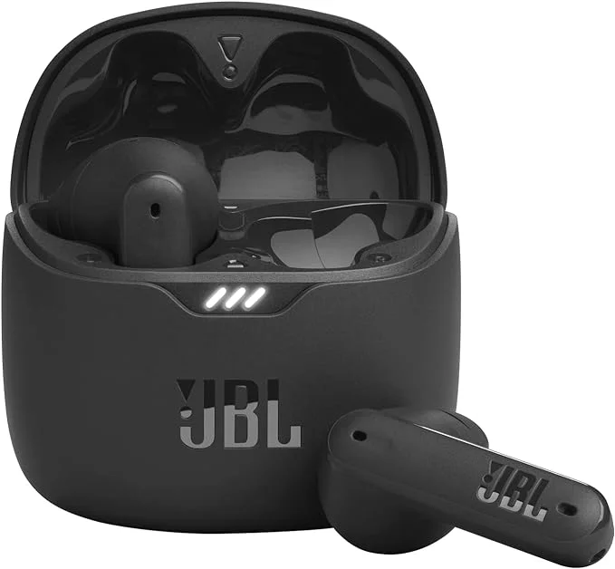 JBL Tune Flex - Auriculares inalámbricos con cancelación de ruido (negro), pequeños